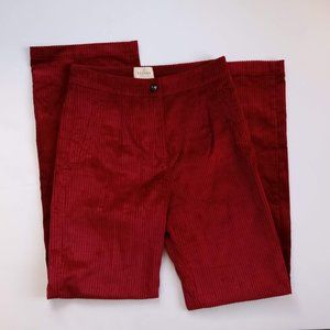 Like NEW! Sezane Martin Corduroy Pants in Bordeaux, Size 6, FR 38